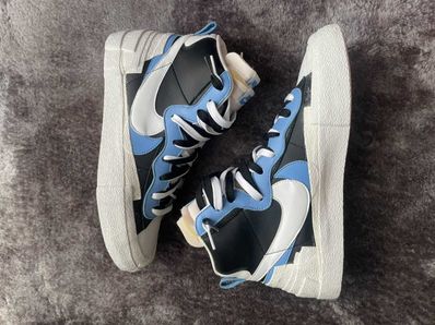sacai × NIKE BLAZER MID "BLACK / BLUE"