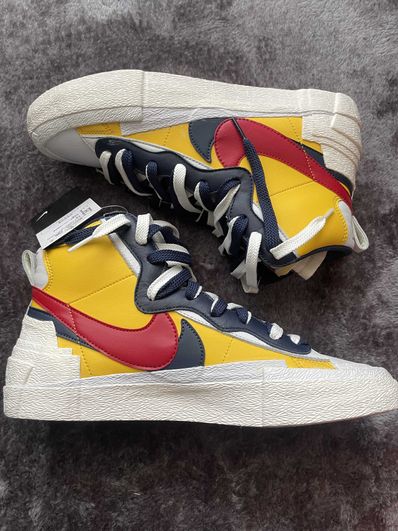 sacai × Nike Blazer Mid "Varsity Maize/Varsity Red"