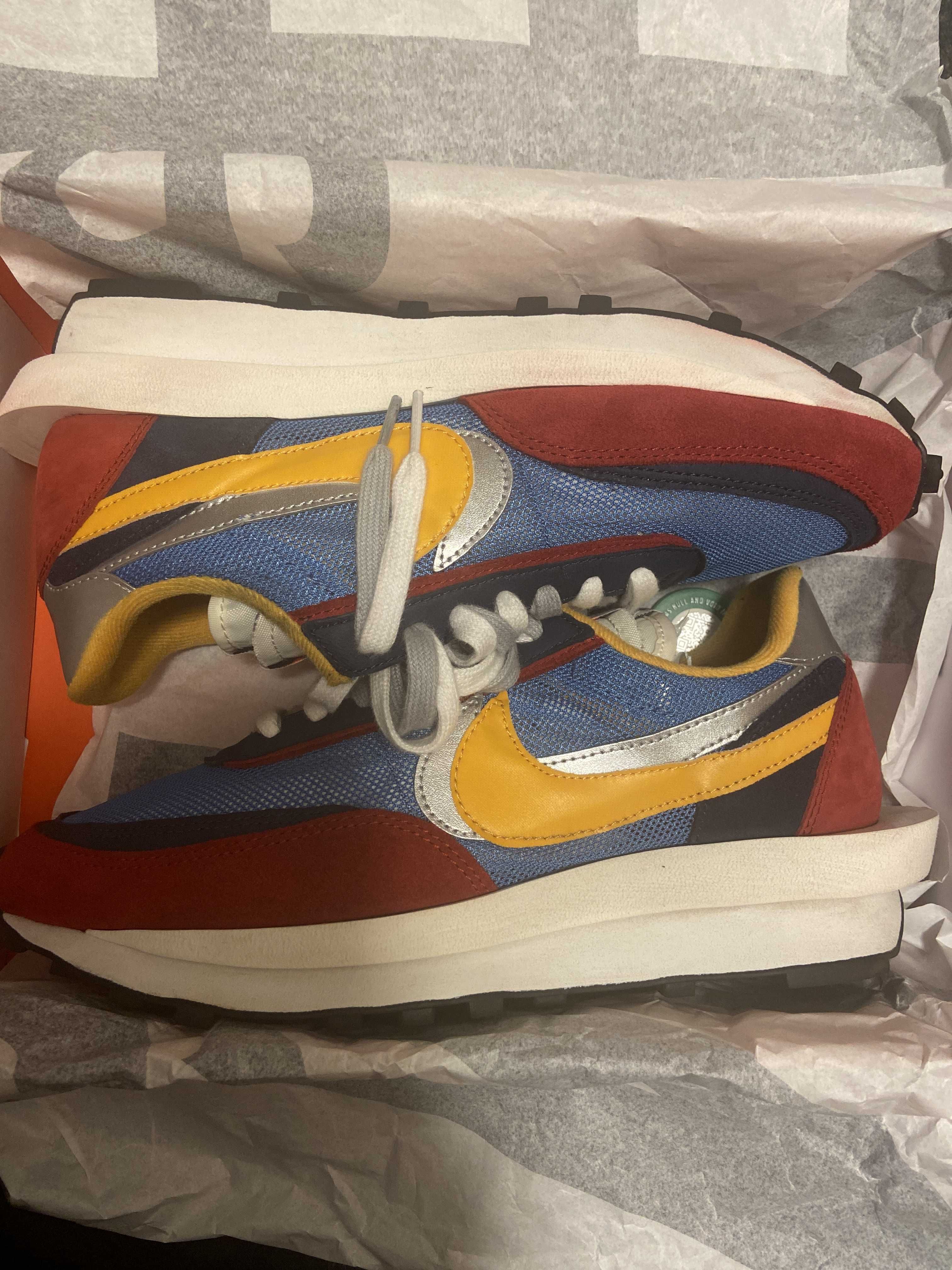 sacai × Nike LDV Waffle "Red/Blue"
