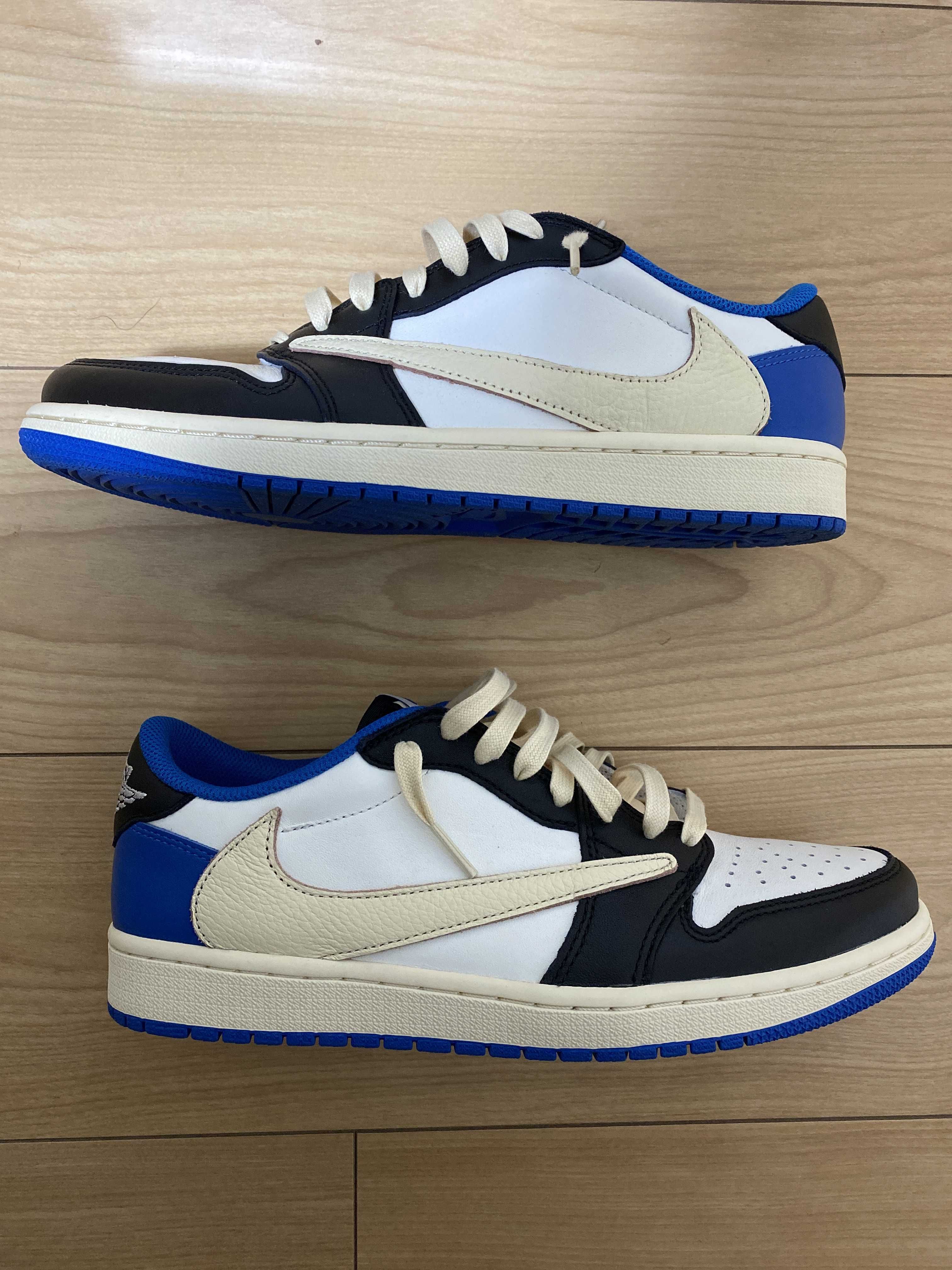 Travis Scott × fragment design × Nike Air Jordan 1 Low OG SP "Military Blue"