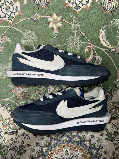 Fragment × sacai × Nike LD Waffle "Blackended Blue"