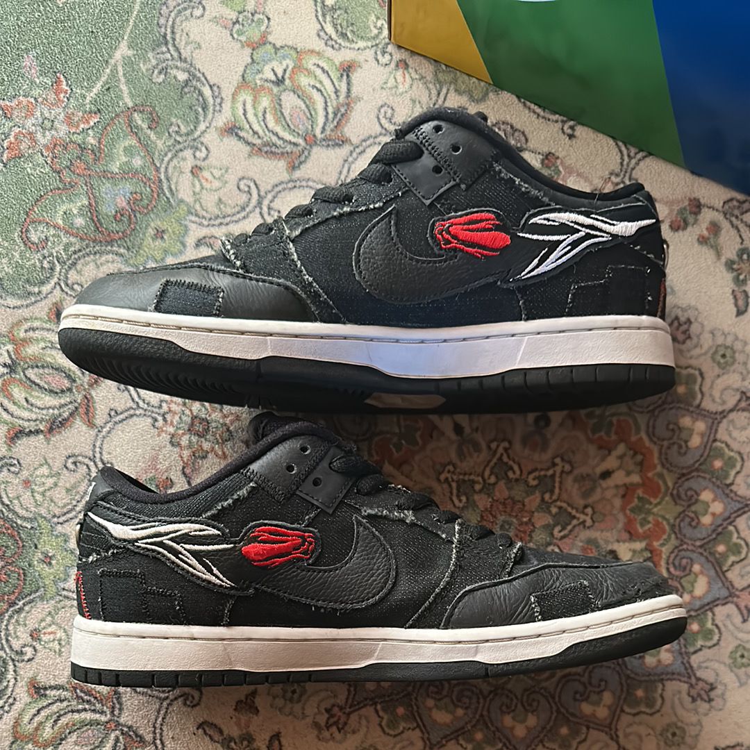 Wasted Youth × Nike SB Dunk Low "Black Denim" / VERDY