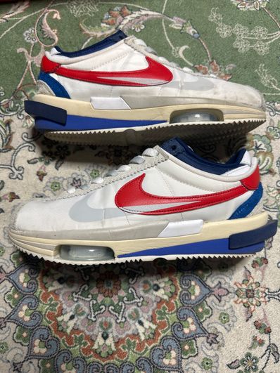 sacai × Nike Zoom Cortez "White and University Red"