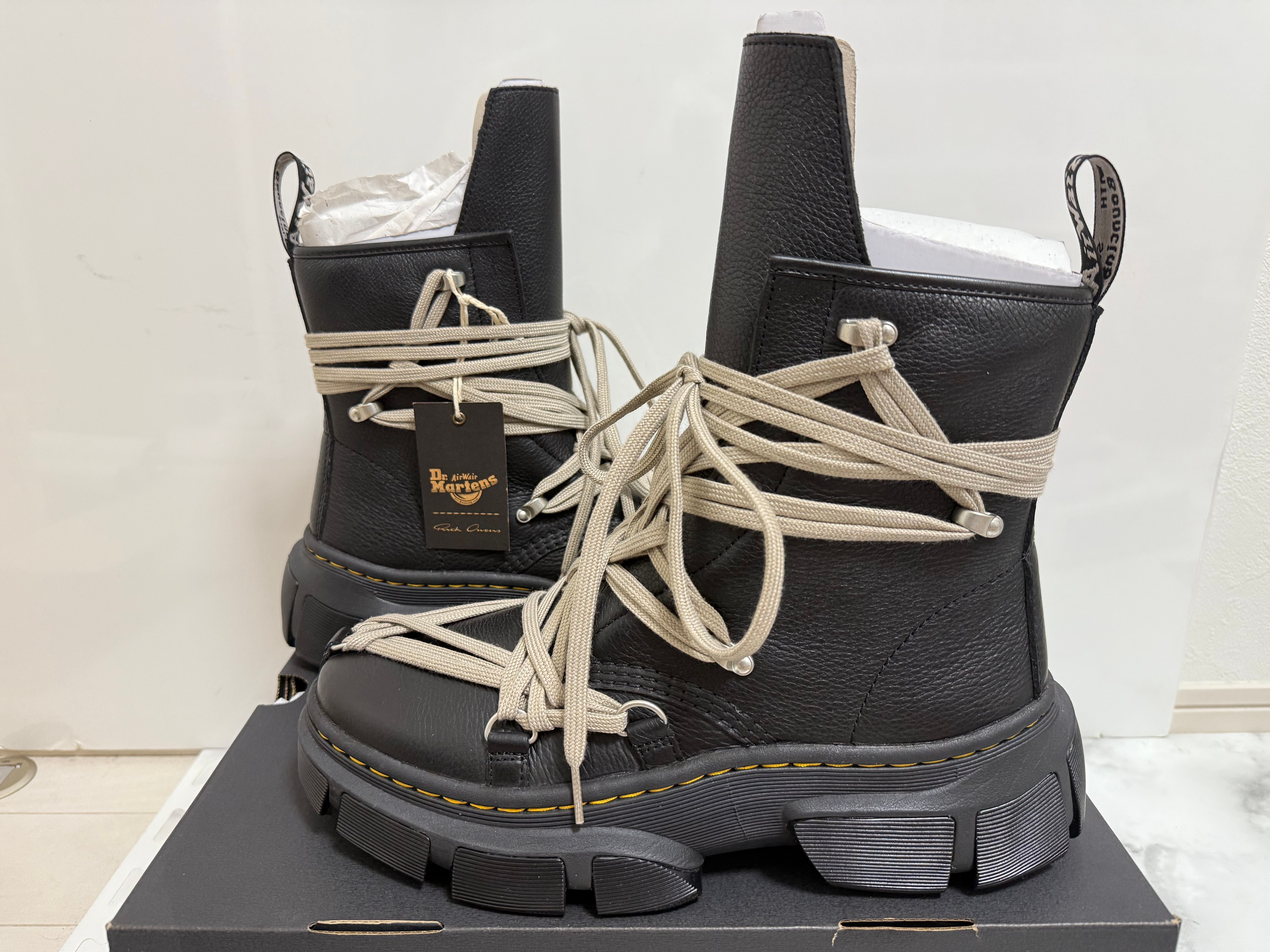 Rick Owens × Dr.Martens 1460 DMXL Mega Lace Boot "Black"