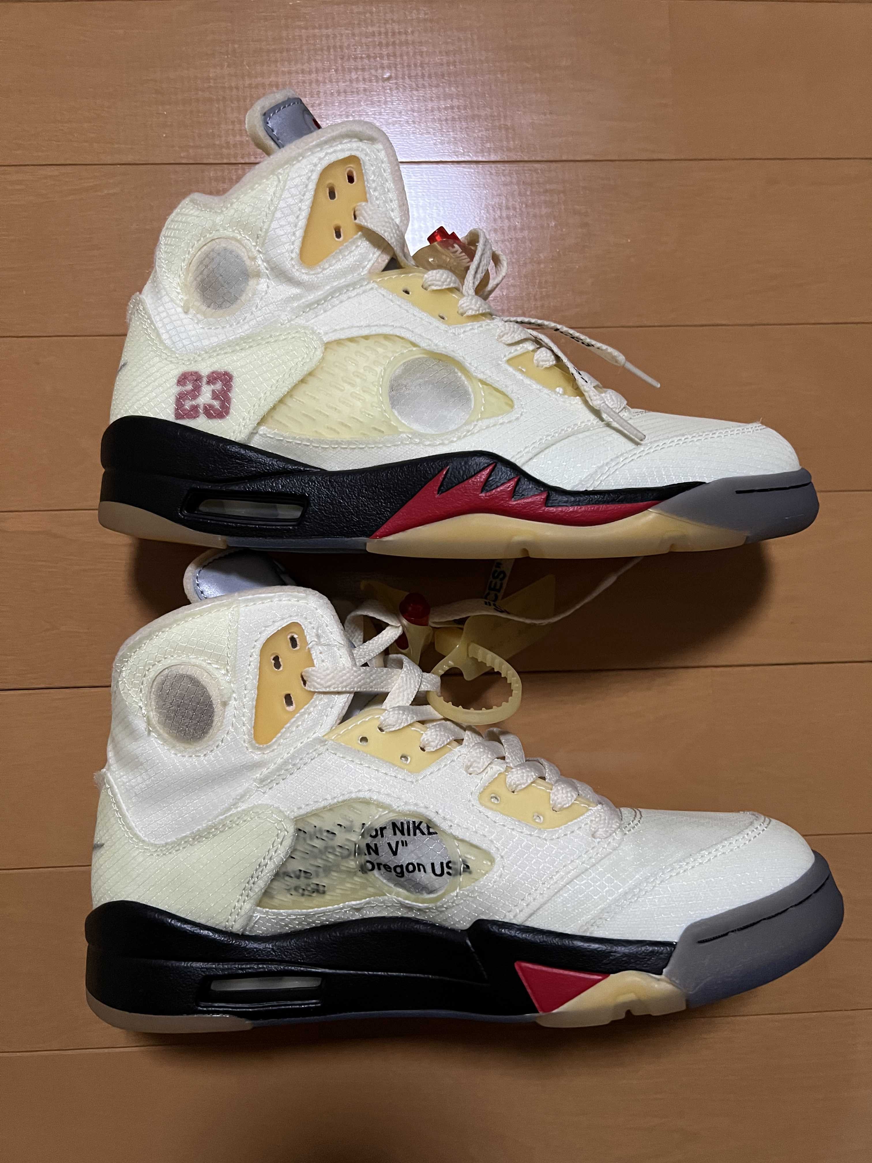 Off-White × Nike Air Jordan 5 "Sail"  
