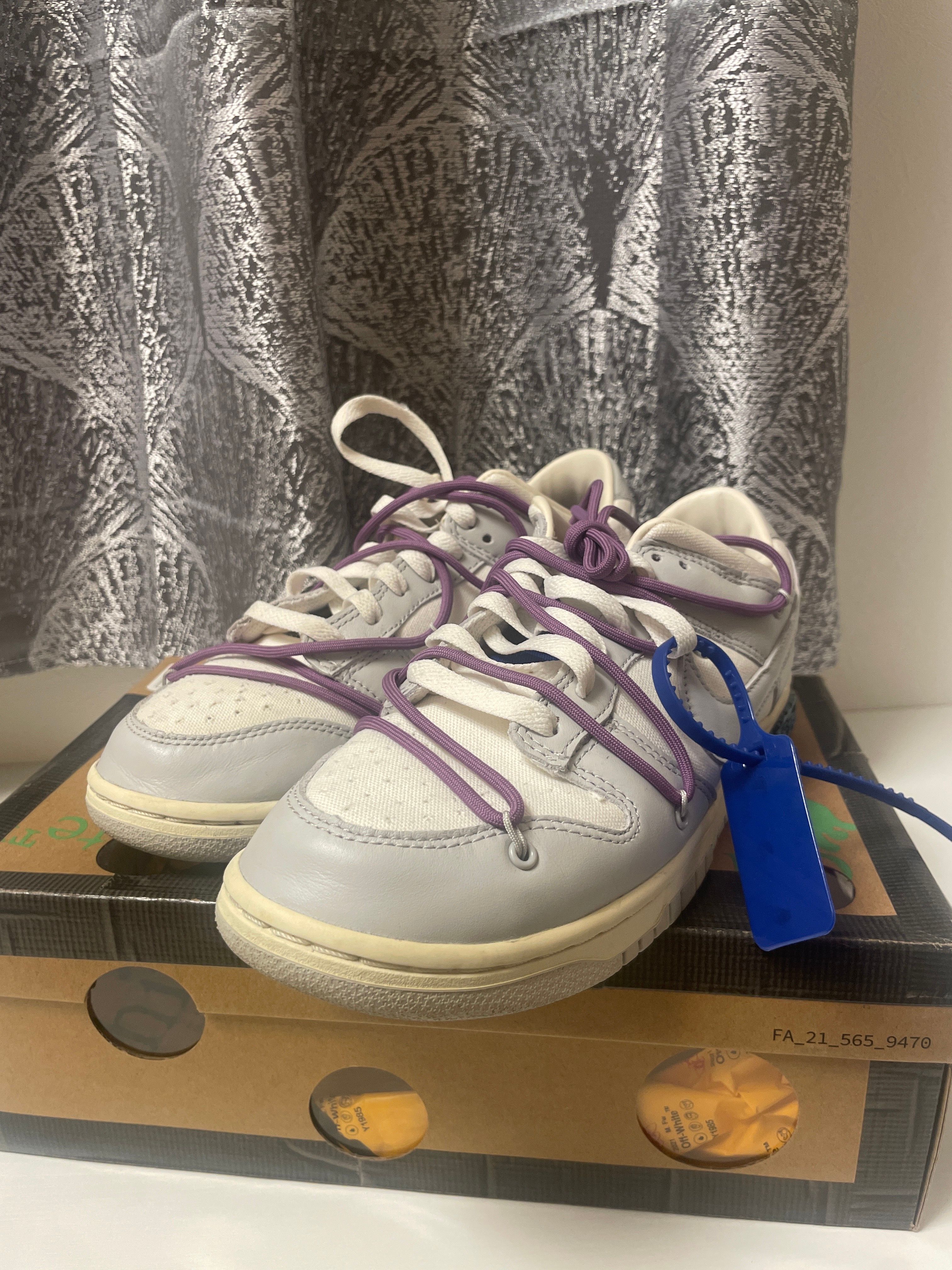 Off-White × Nike Dunk Low "Sail/Neutral Gray"