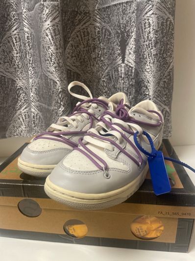 Off-White × Nike Dunk Low "Sail/Neutral Gray"