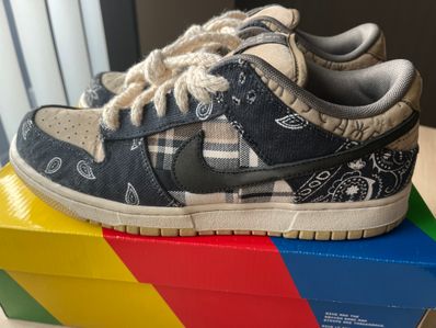 Travis Scott × Nike SB Dunk Low "Black/Parachute Beige"
