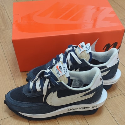 fragment design × sacai × Nike LD Waffle "Blackended Blue"