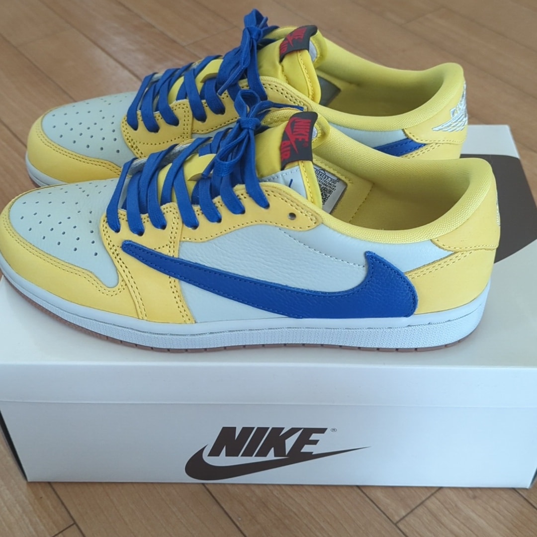 Travis Scott × Nike Women's Air Jordan 1 Retro Low OG "Canary"