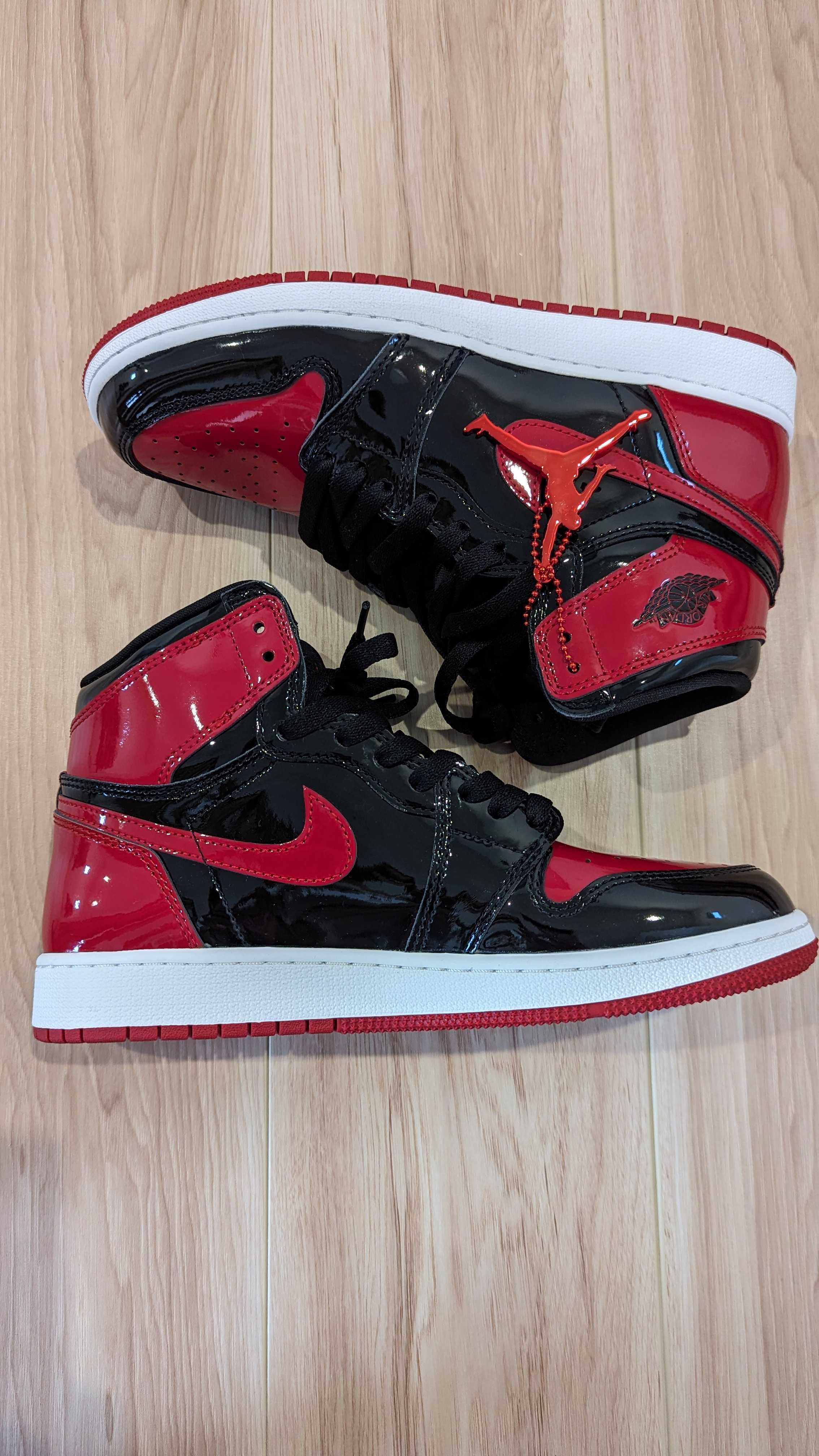 Nike GS Air Jordan 1 High OG "Patent Bred"