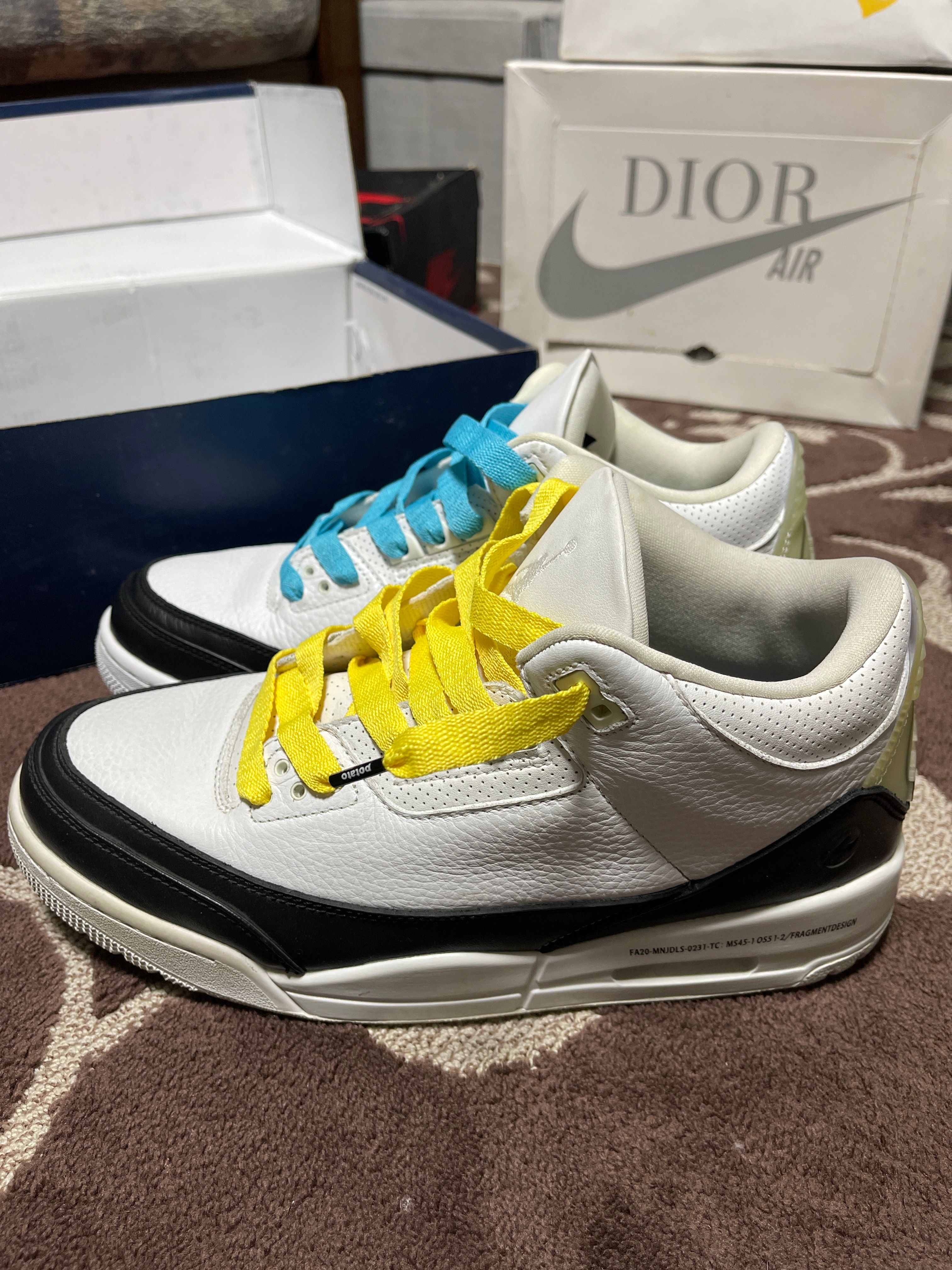 Fragment × Nike Air Jordan 3 "White/Black"