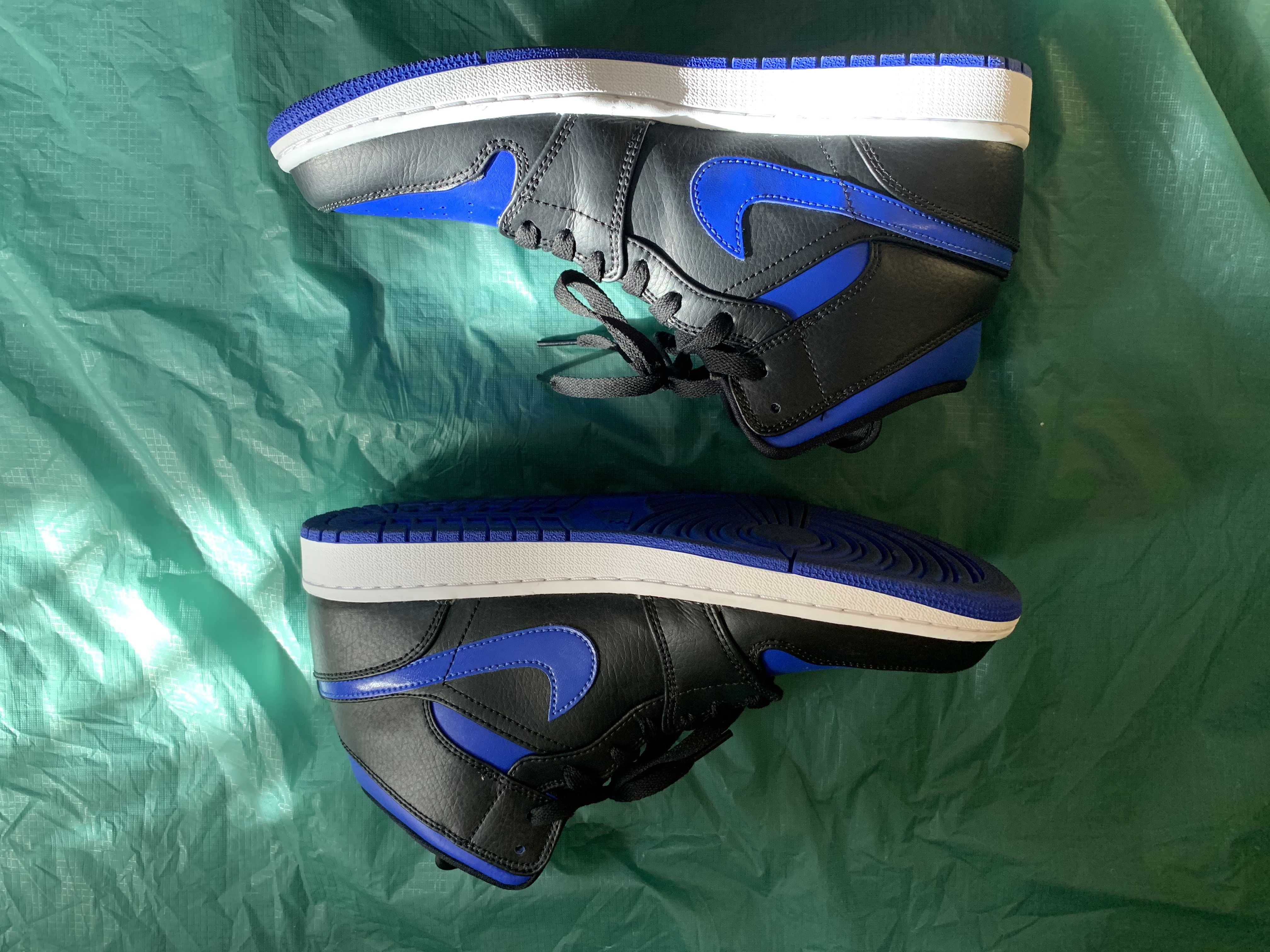 NIKE AIR JORDAN 1 MID "BLACK/BLUE"