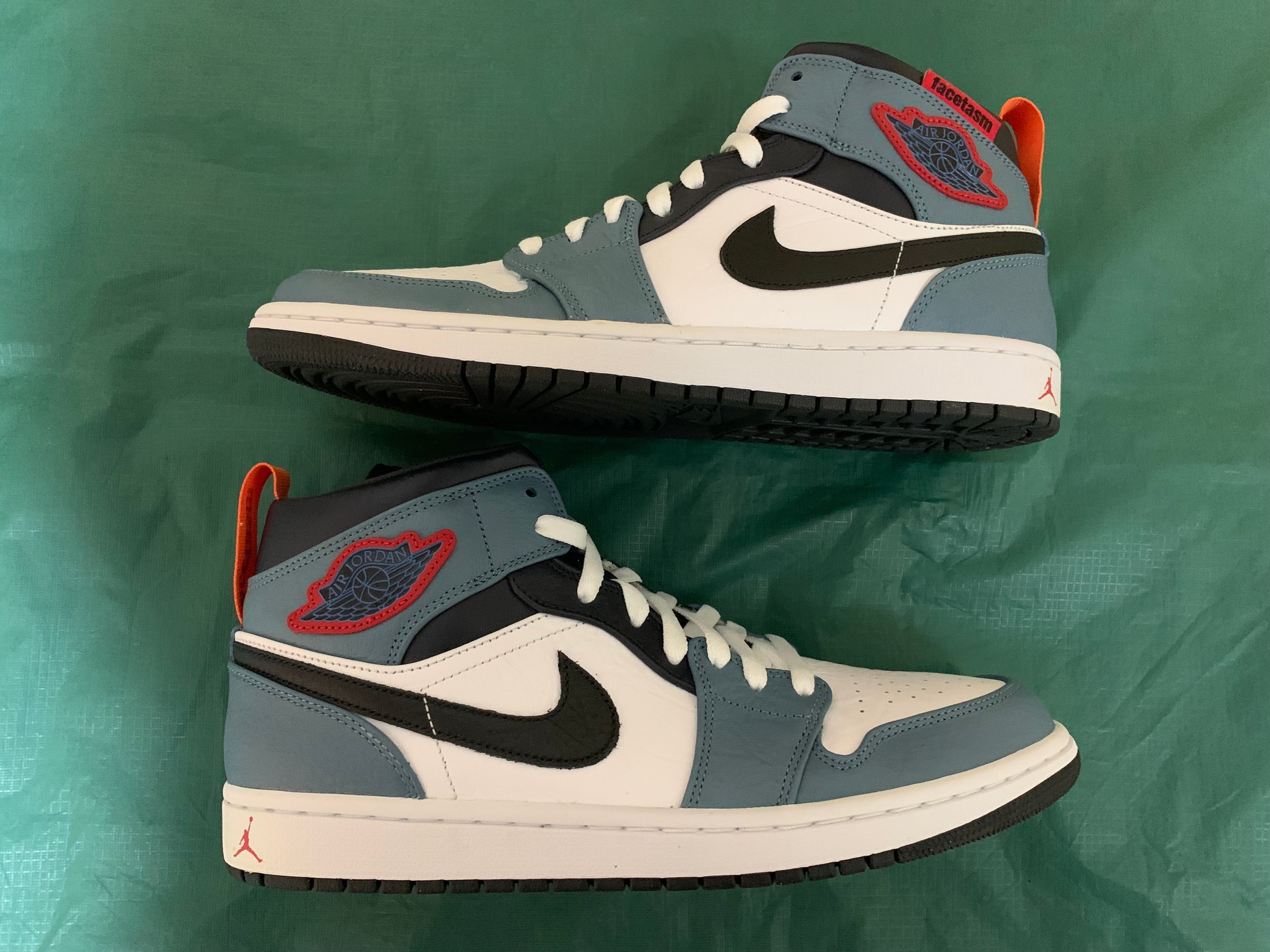 FACETASM × Nike Air Jordan 1 Mid "White/Navy"