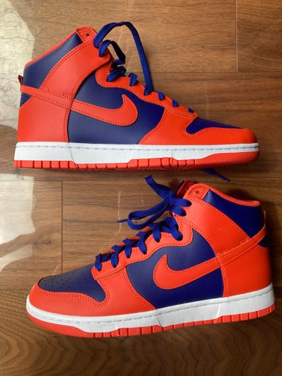 Nike Dunk High Retro "Orange and Deep Royal"