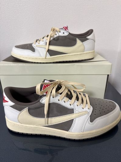 Travis Scott × Nike Air Jordan 1 Low OG SP "Reverse Mocha/Sail and Ridgerock"