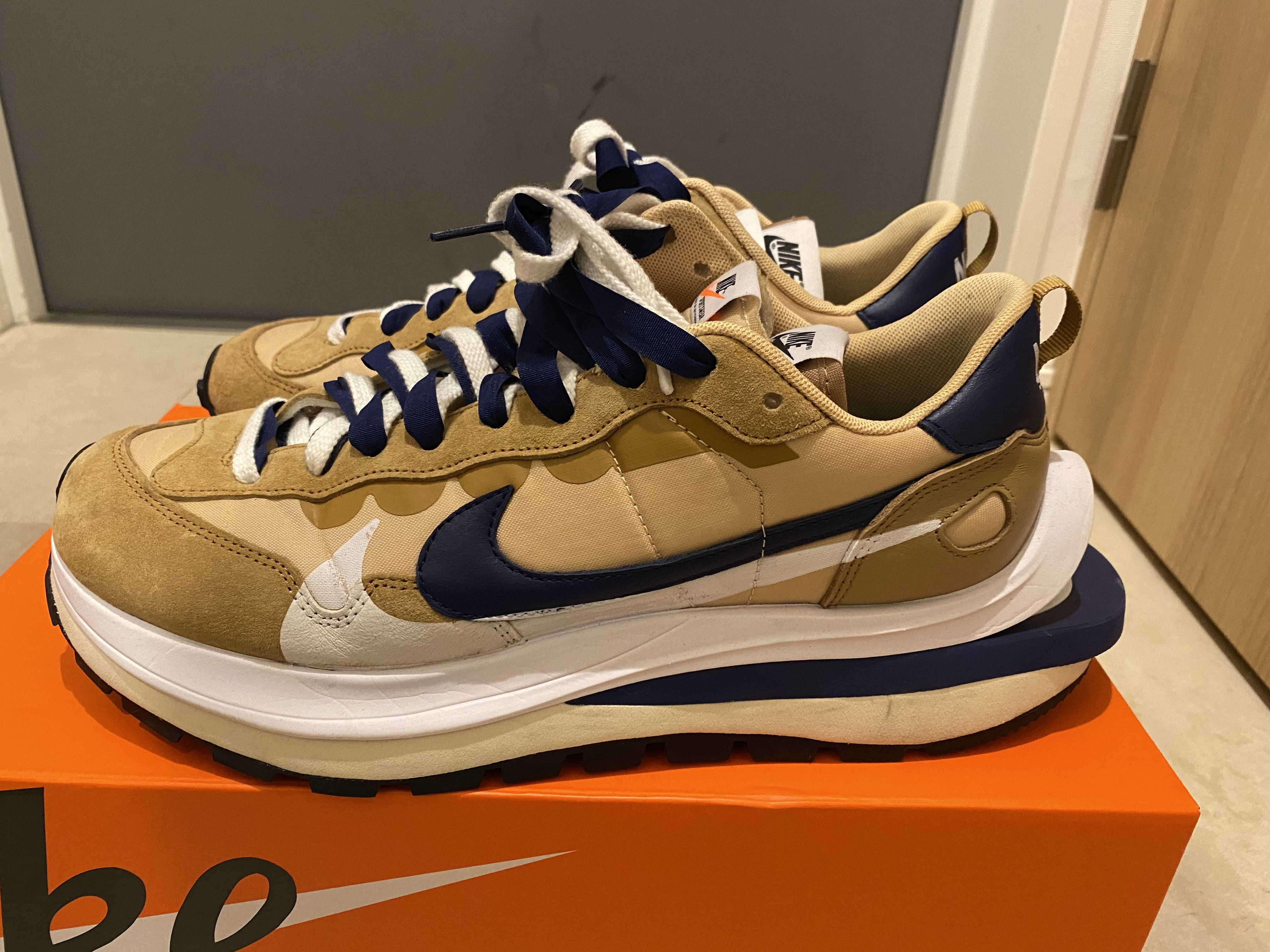 Sacai × Nike Vapor Waffle "Sesame And Blue Void"