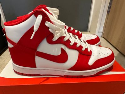 Nike Dunk High "Championship White and Red"
