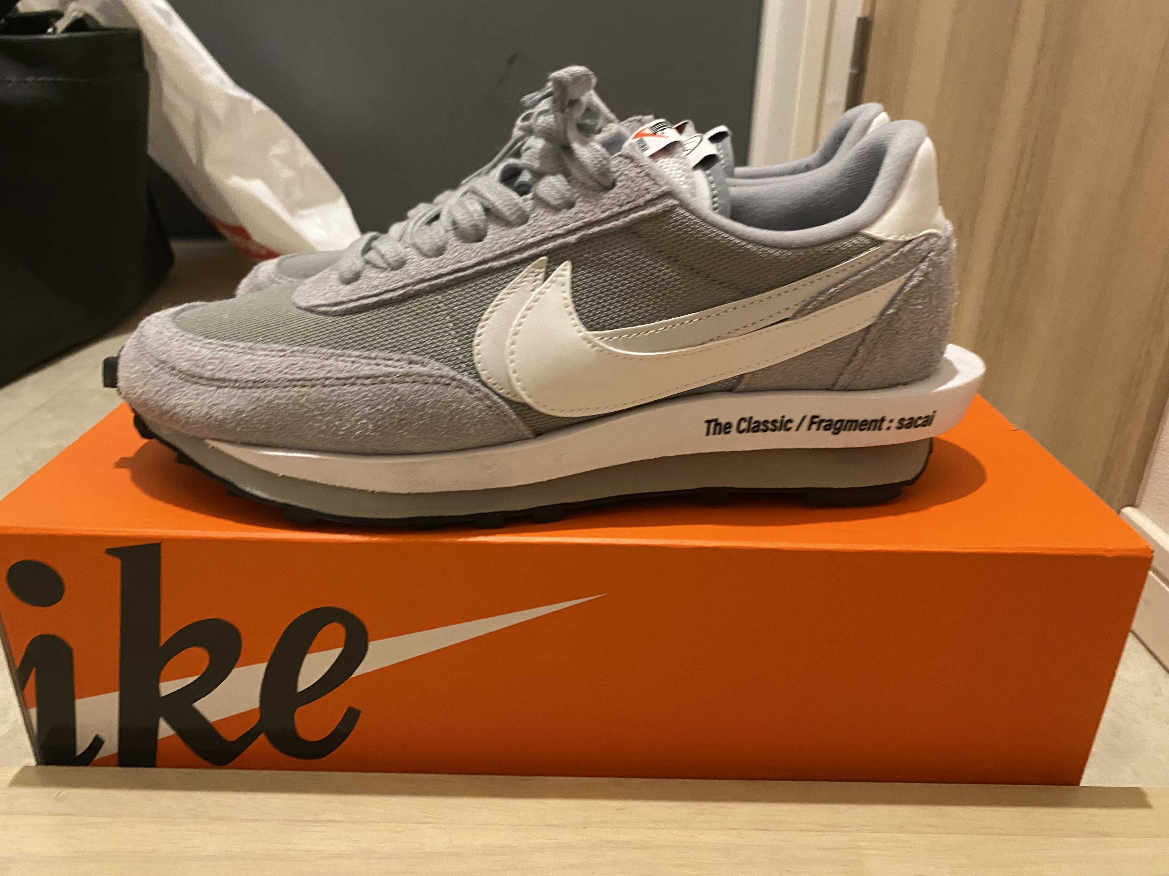 Fragment × sacai × Nike LD Waffle "Light Smoke Grey"