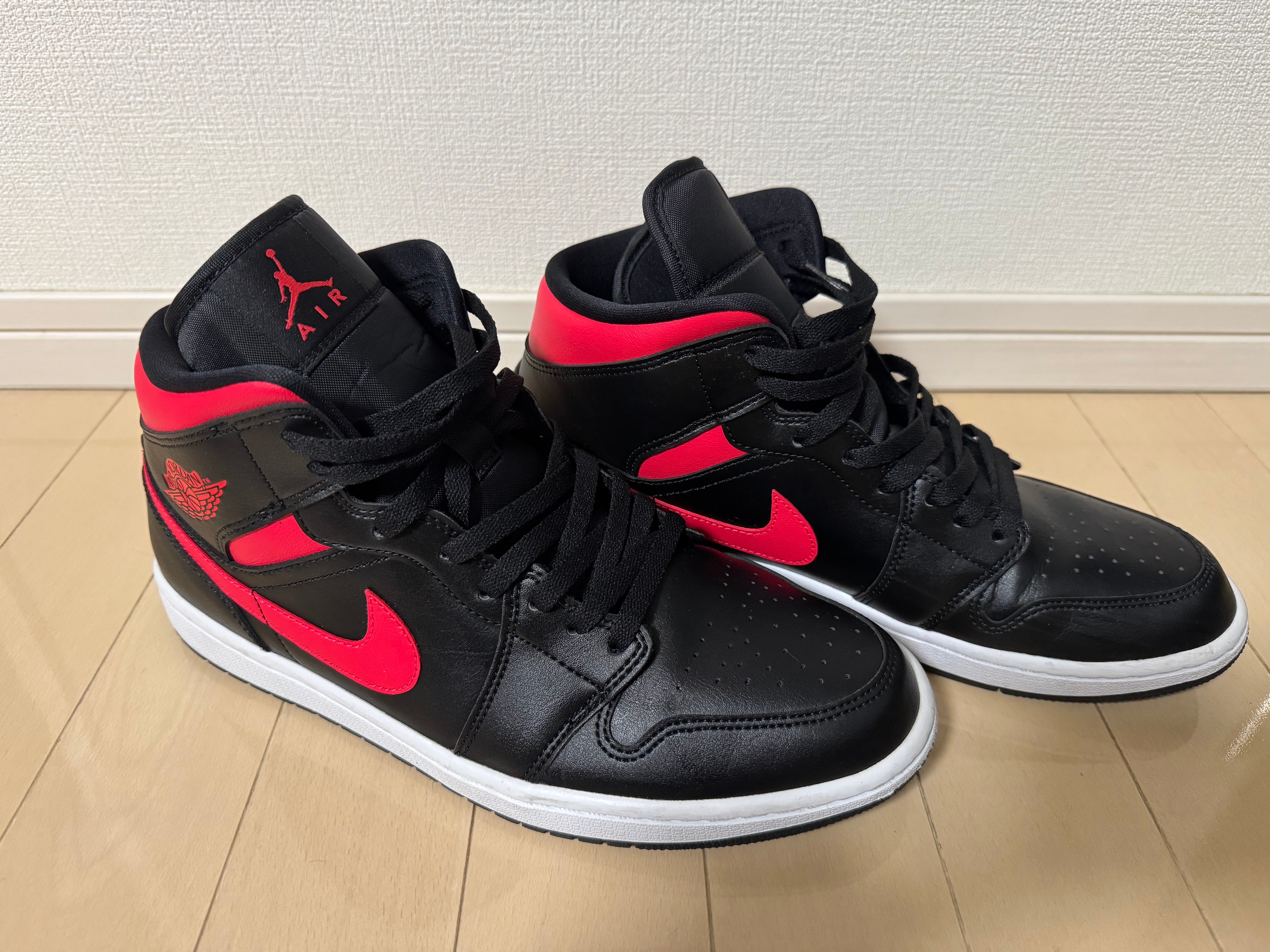 Nike Women's Air Jordan 1 Mid "Black/Siren Red/White"