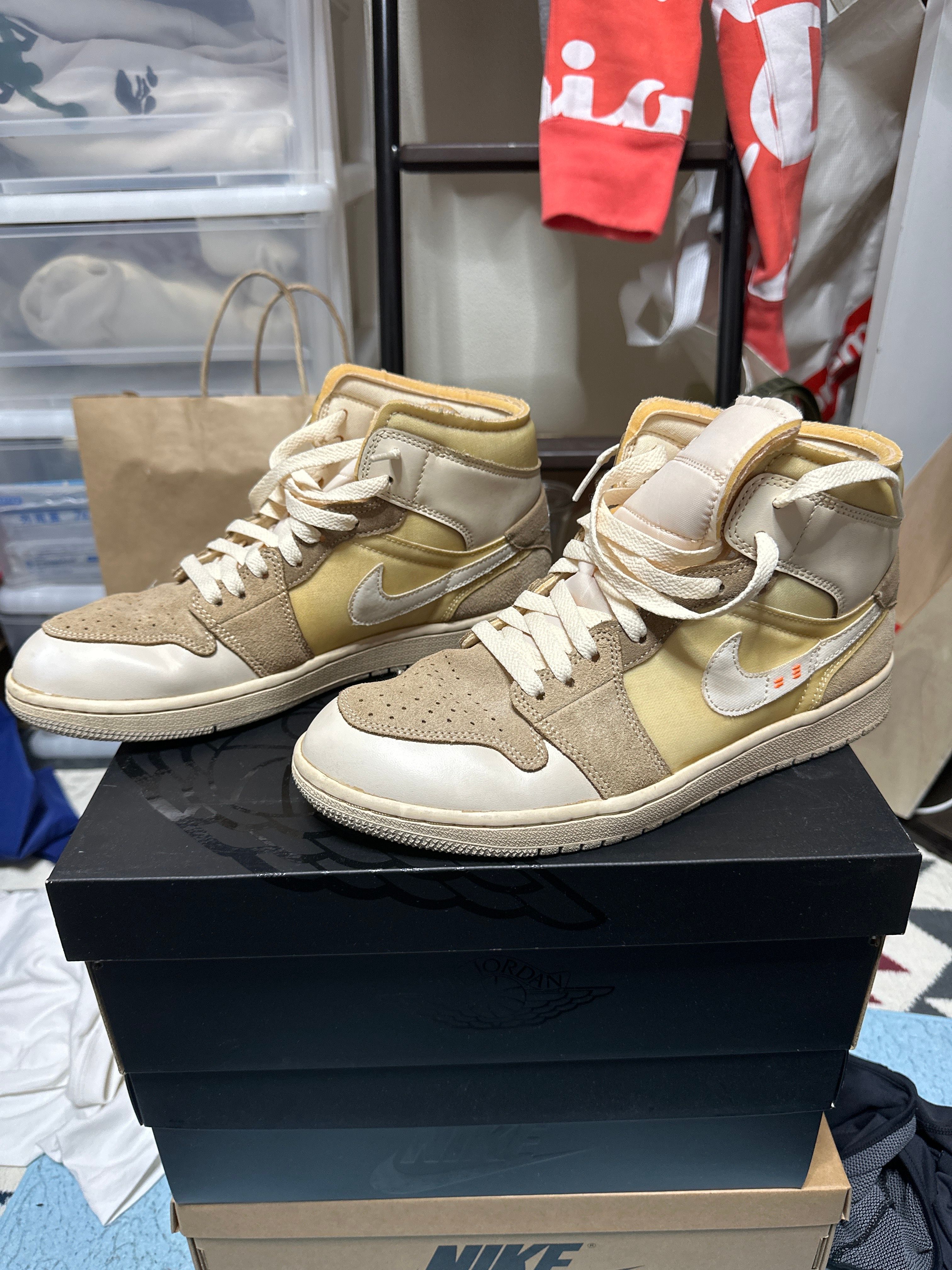 Nike Air Jordan 1 mid "Inside Out/White/Grey"