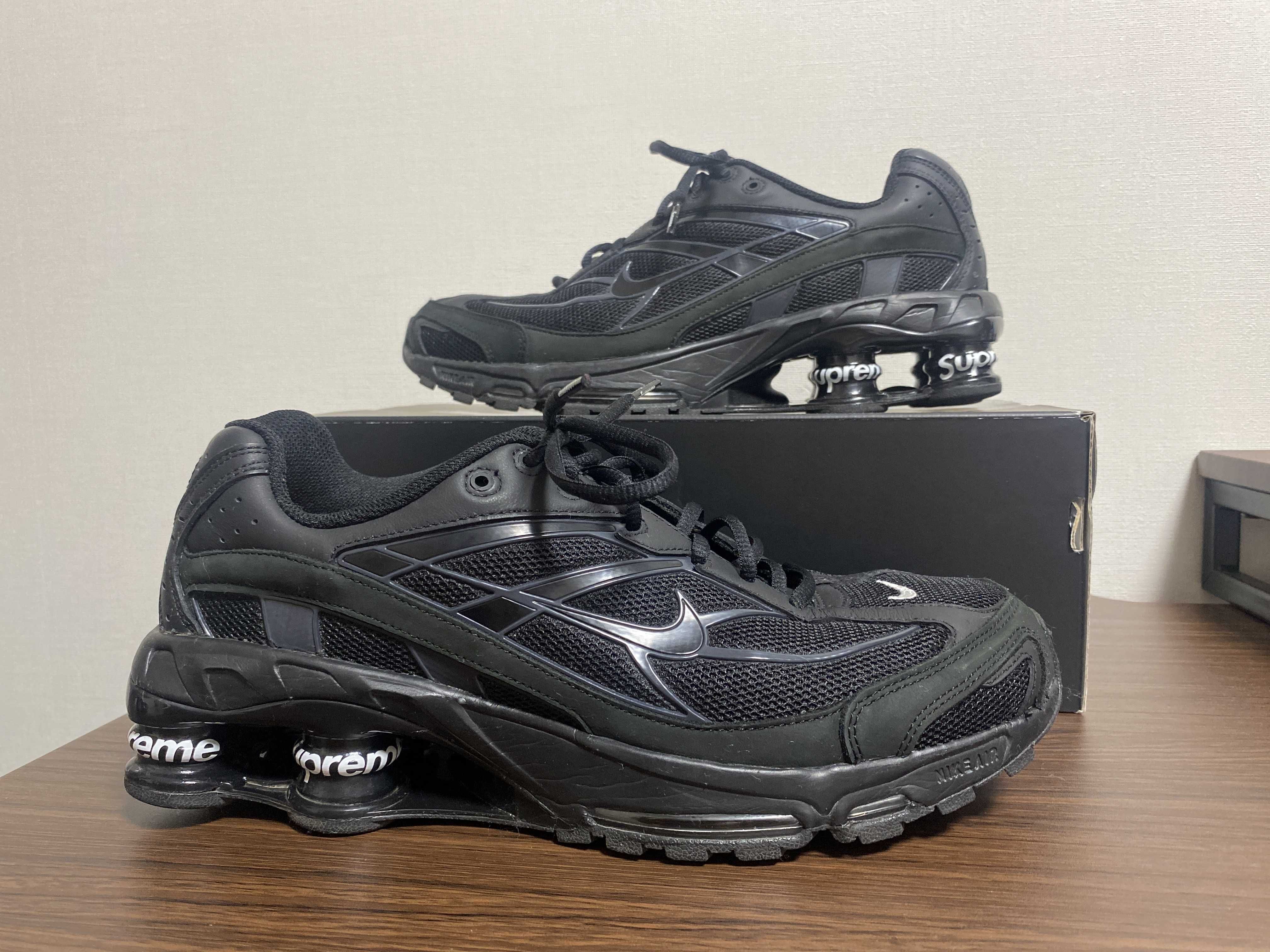 Supreme × Nike Shox Ride 2 "Black/Black-White"