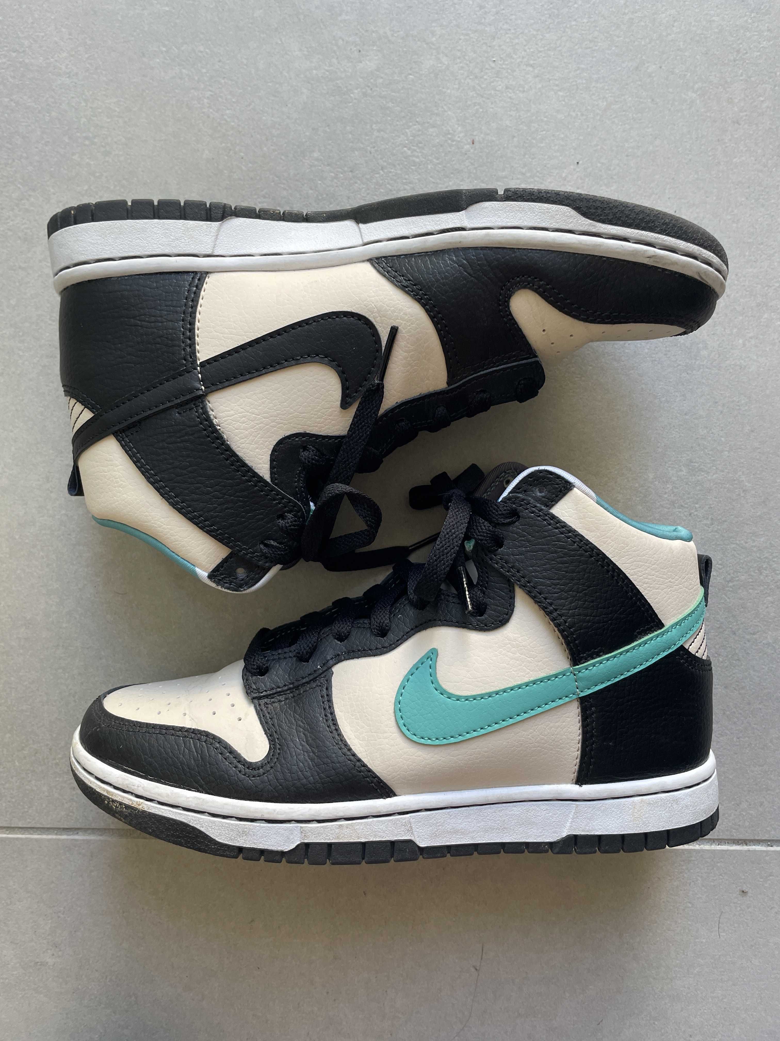 Nike Dunk High Retro EMB "Pearl White and Washed Teal"