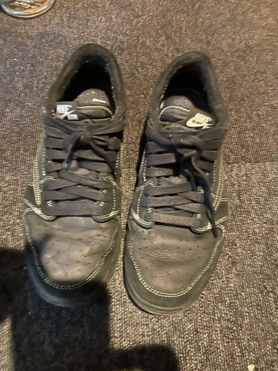 Travis Scott × Nike Air Jordan 1 Low OG SP "Black Phantom"