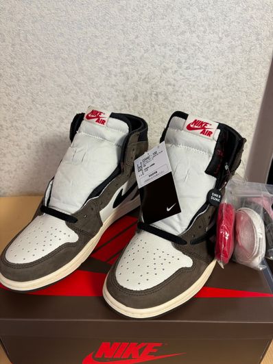 Travis Scott × Nike Air Jordan 1 Retro High OG TS SP "Sail/Dark Mocha"