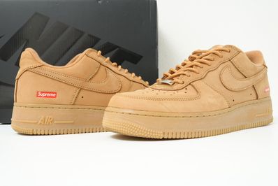 Supreme × Nike Air Force 1 Low "Flax/Wheat"