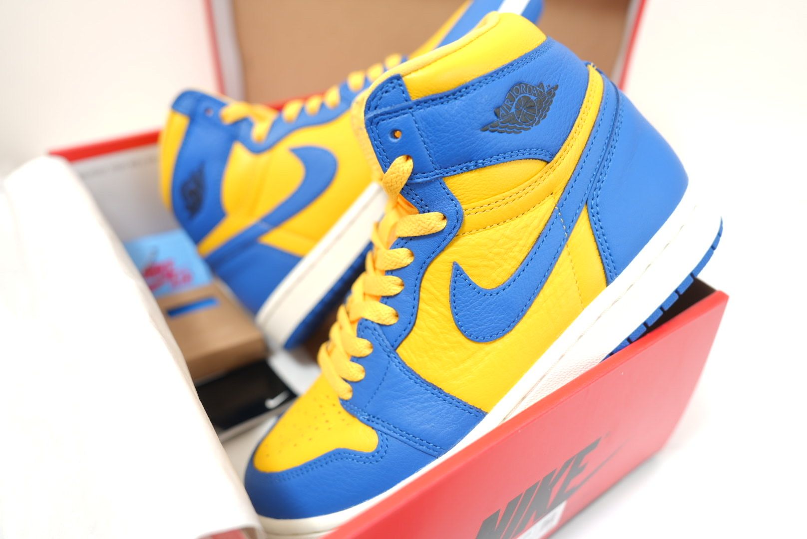 Nike Women's Air Jordan 1 High OG "Game Royal and Varsity Maize"