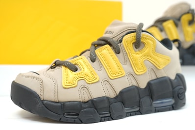 AMBUSH × Nike Air More Uptempo Low "Vivid Sulfur and Limestone"