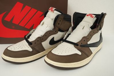 Travis Scott × Nike Air Jordan 1 Retro High OG TS SP "Sail/Dark Mocha"