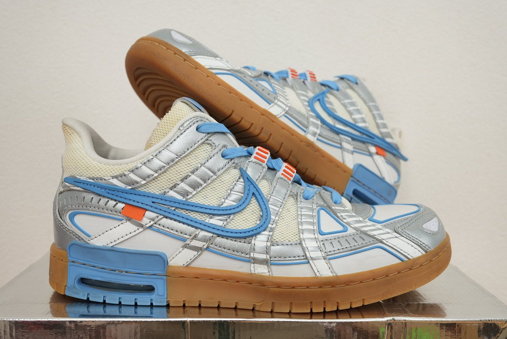 Off-White × Nike Air Rubber Dunk "White/University Blue" 