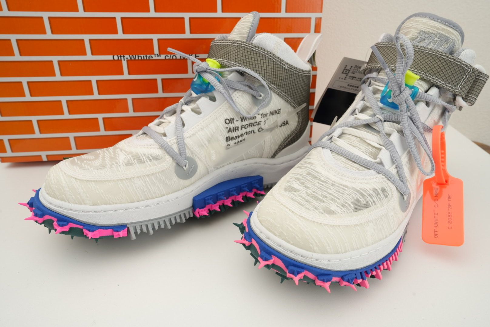 Off-White × Nike Air Force 1 Mid "White"