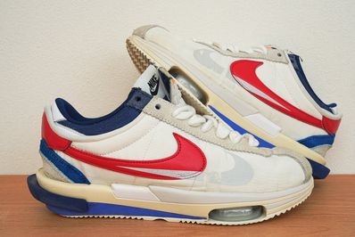 sacai × Nike Zoom Cortez "White and University Red"