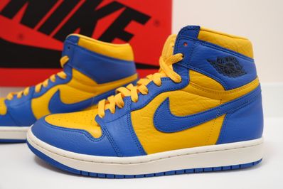 Nike Women's Air Jordan 1 High OG "Game Royal and Varsity Maize"