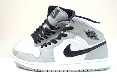 Nike Air Jordan 1 Mid "Light Smoke Grey/White/Black"