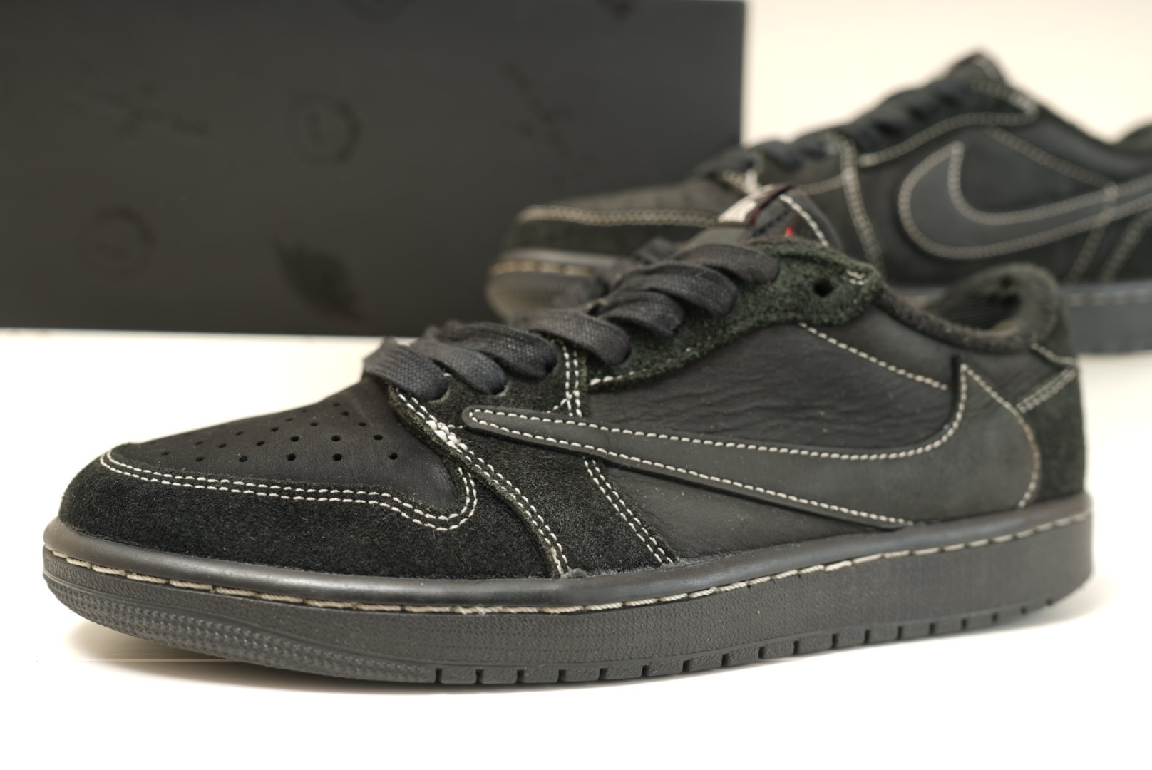 Travis Scott × Nike Air Jordan 1 Low OG SP "Black Phantom"