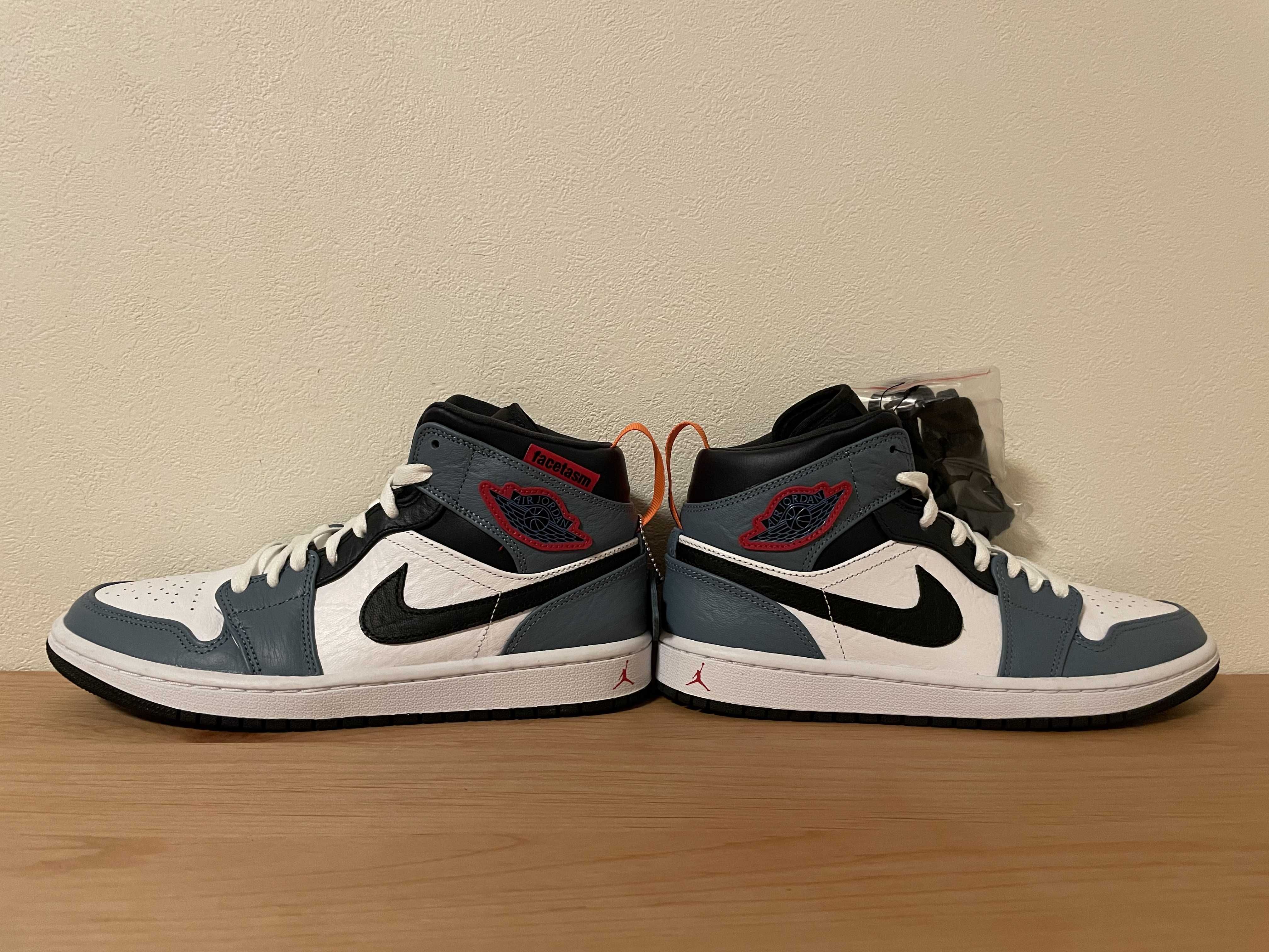 FACETASM × Nike Air Jordan 1 Mid "White/Navy"