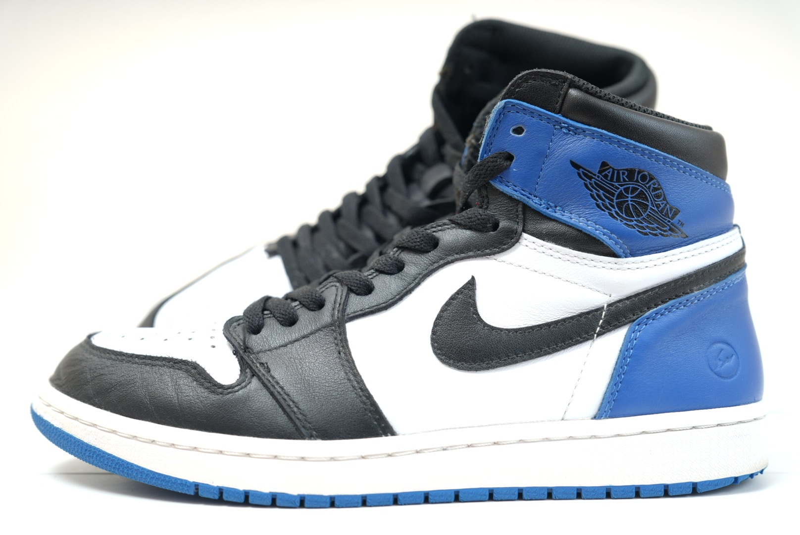 fragment design × Nike Air Jordan 1 Retro High OG "Black/Sport Royal/White"