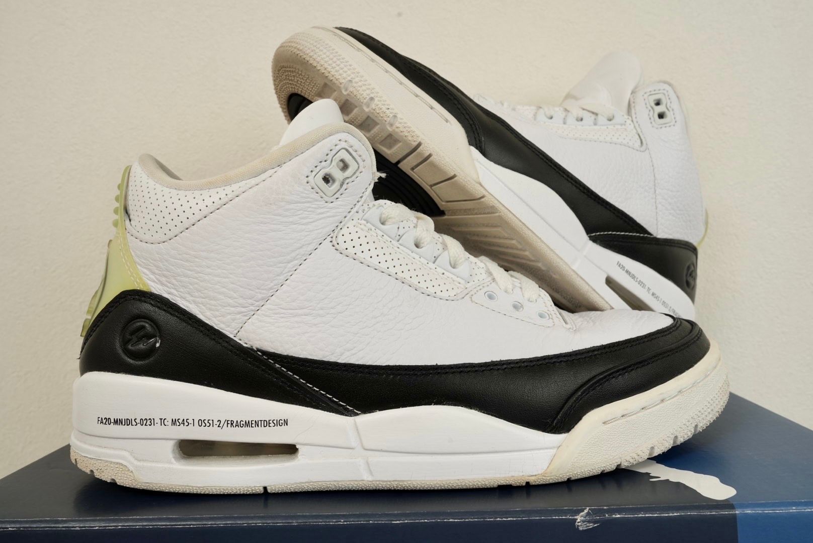 Fragment × Nike Air Jordan 3 "White/Black"