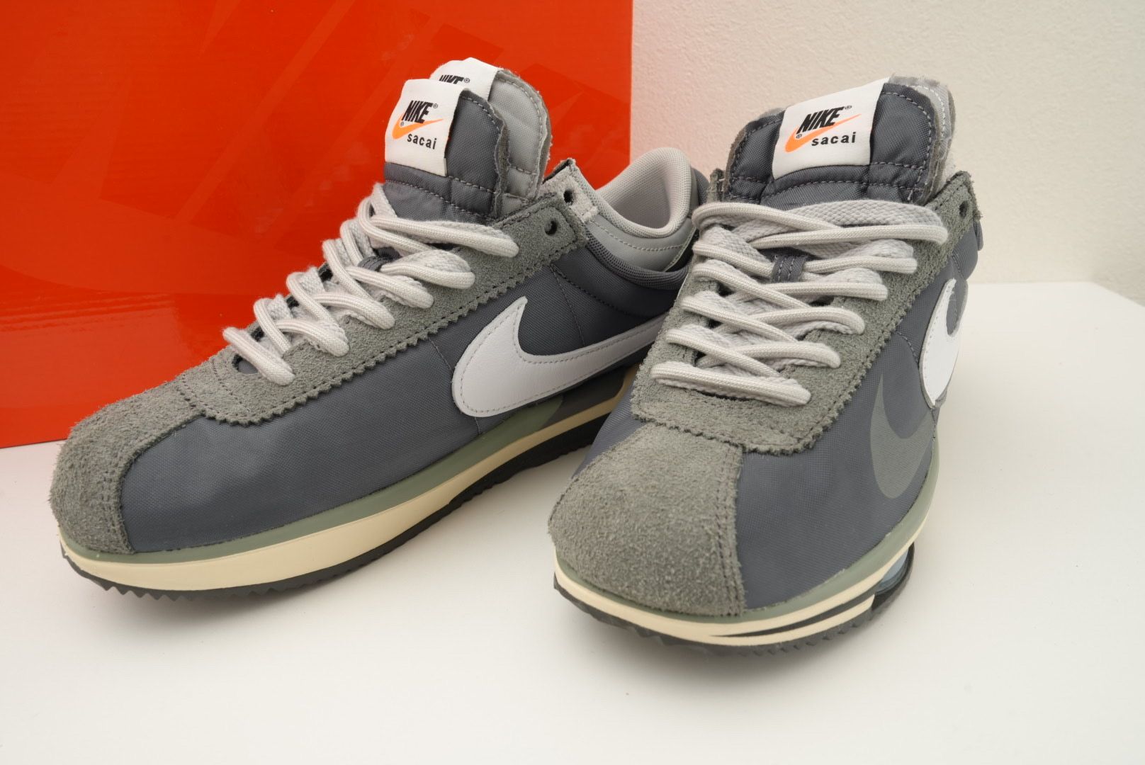 sacai × Nike Zoom Cortez "Iron Grey"