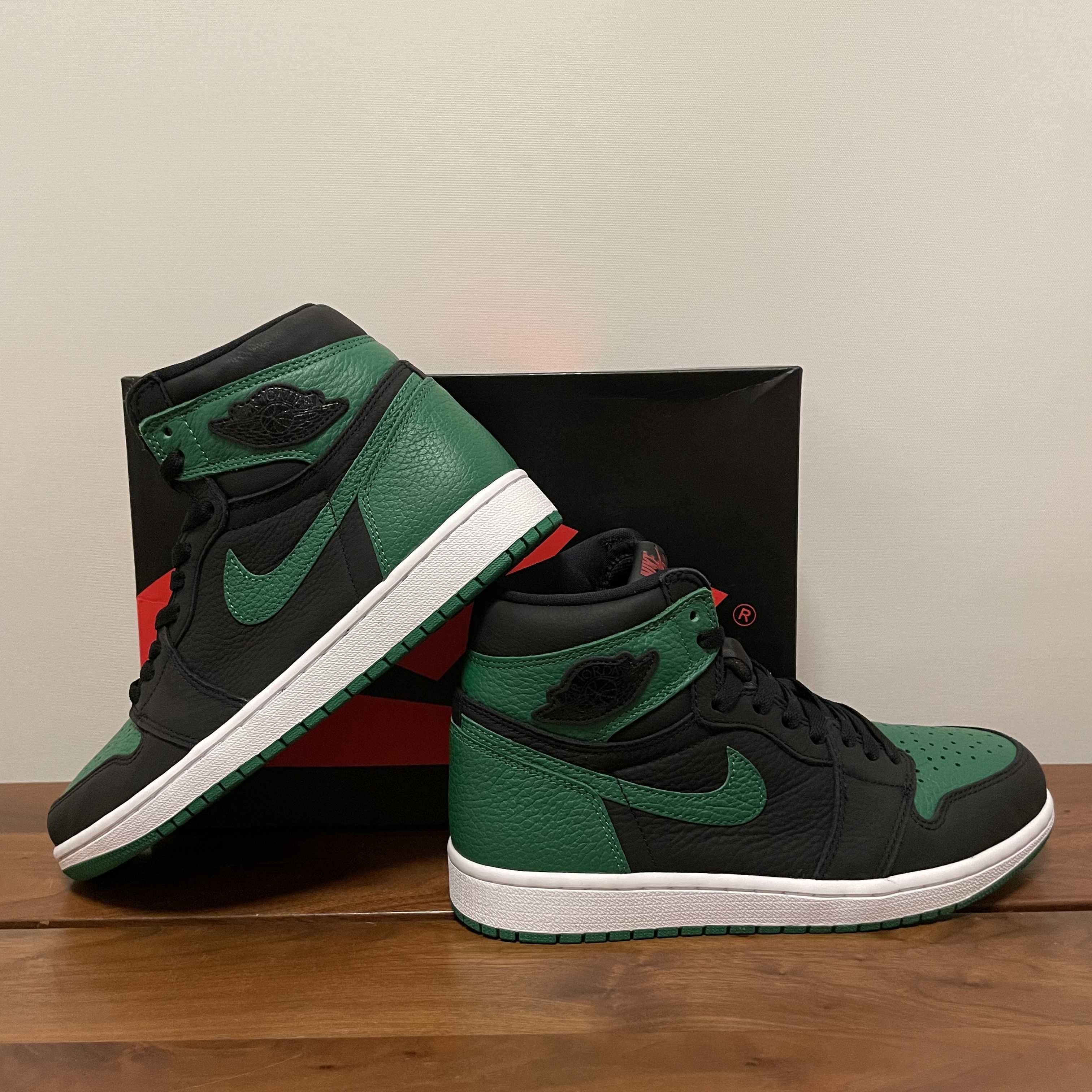 Nike Air Jordan 1 Retro High OG "Black/Pine Green" (2020)      