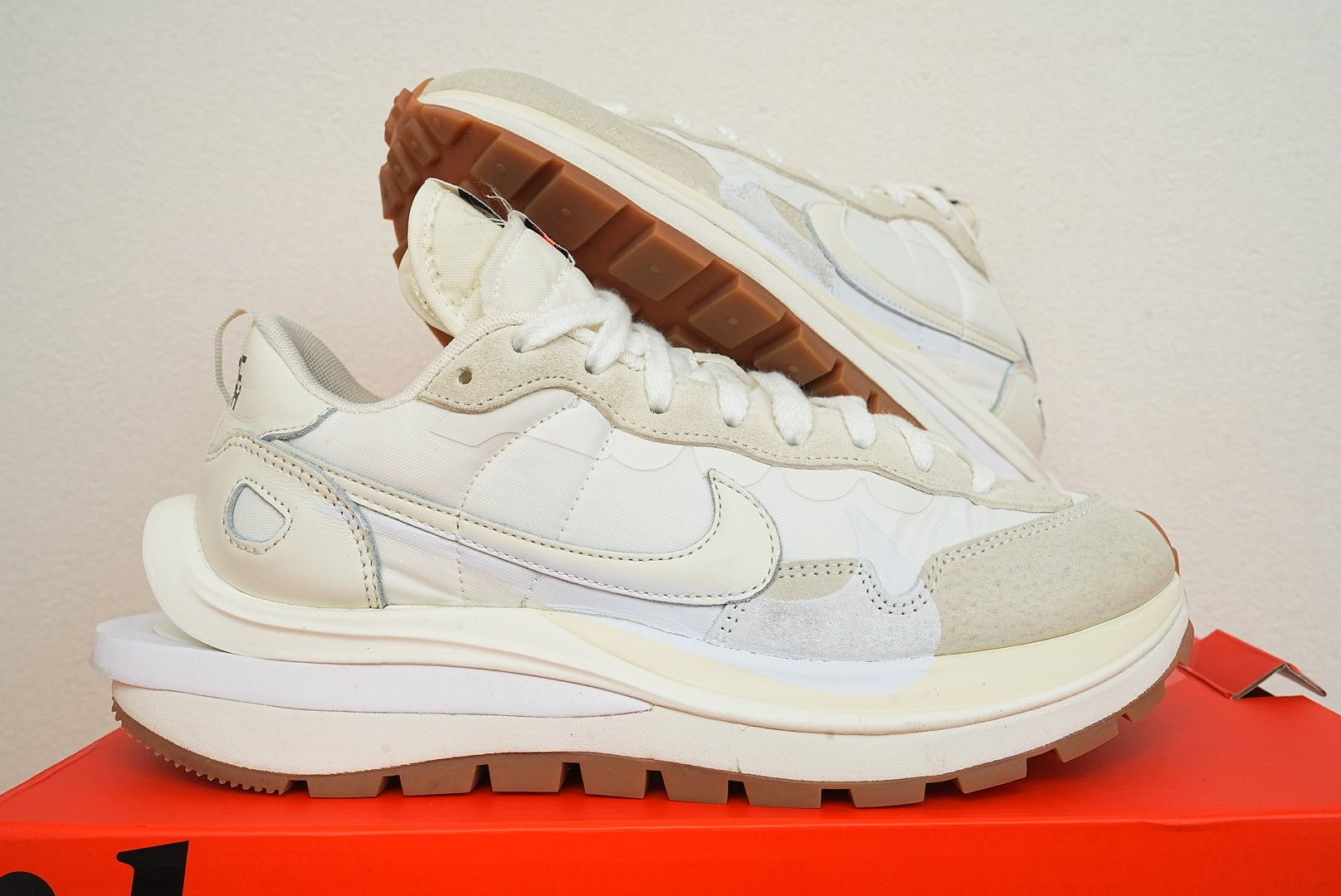 sacai × Nike Vapor Waffle "White Gum"