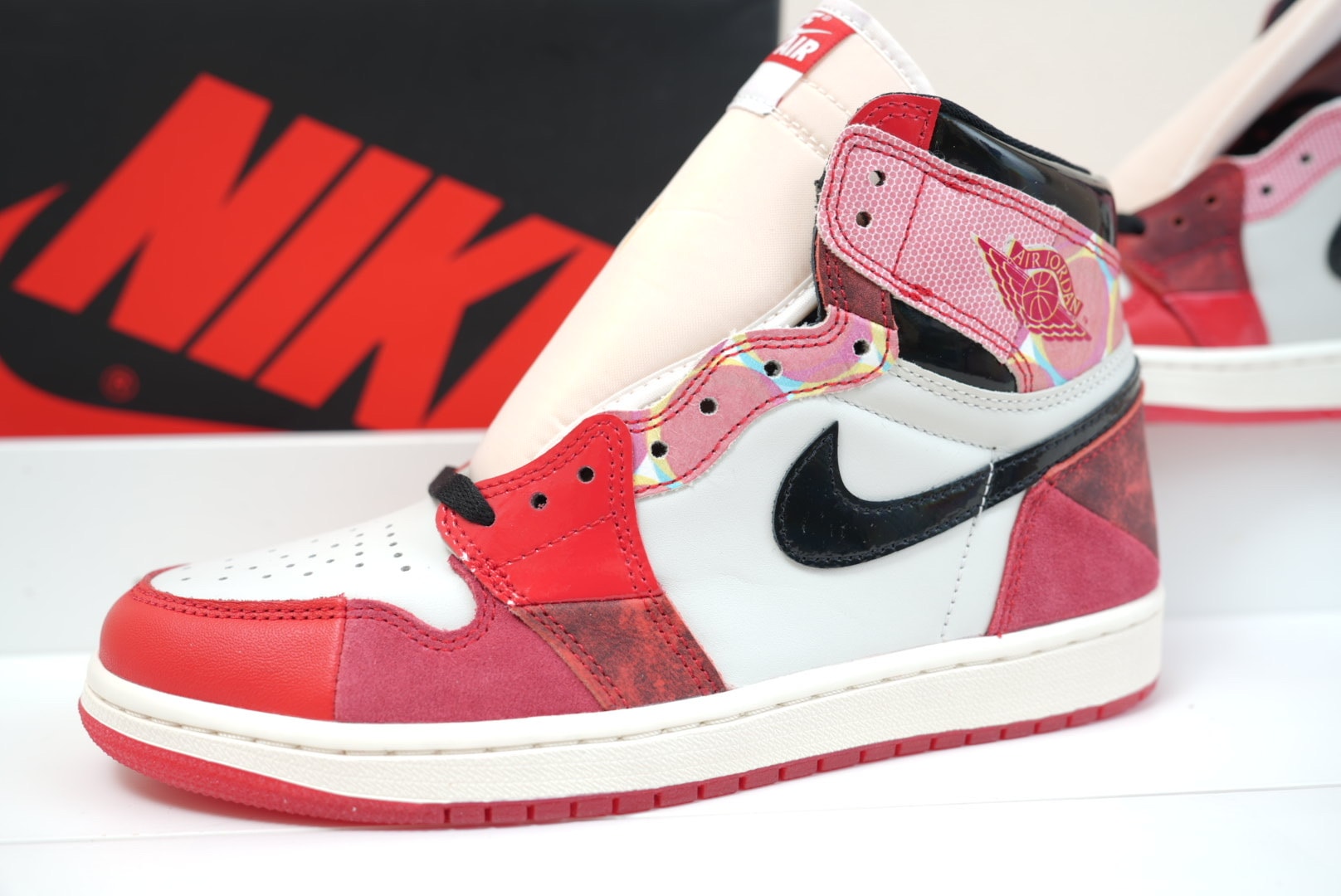 Spider-Man × Nike Air Jordan 1 Retro High OG SP "Spider-Man: Across the Spider-Verse/University Red"