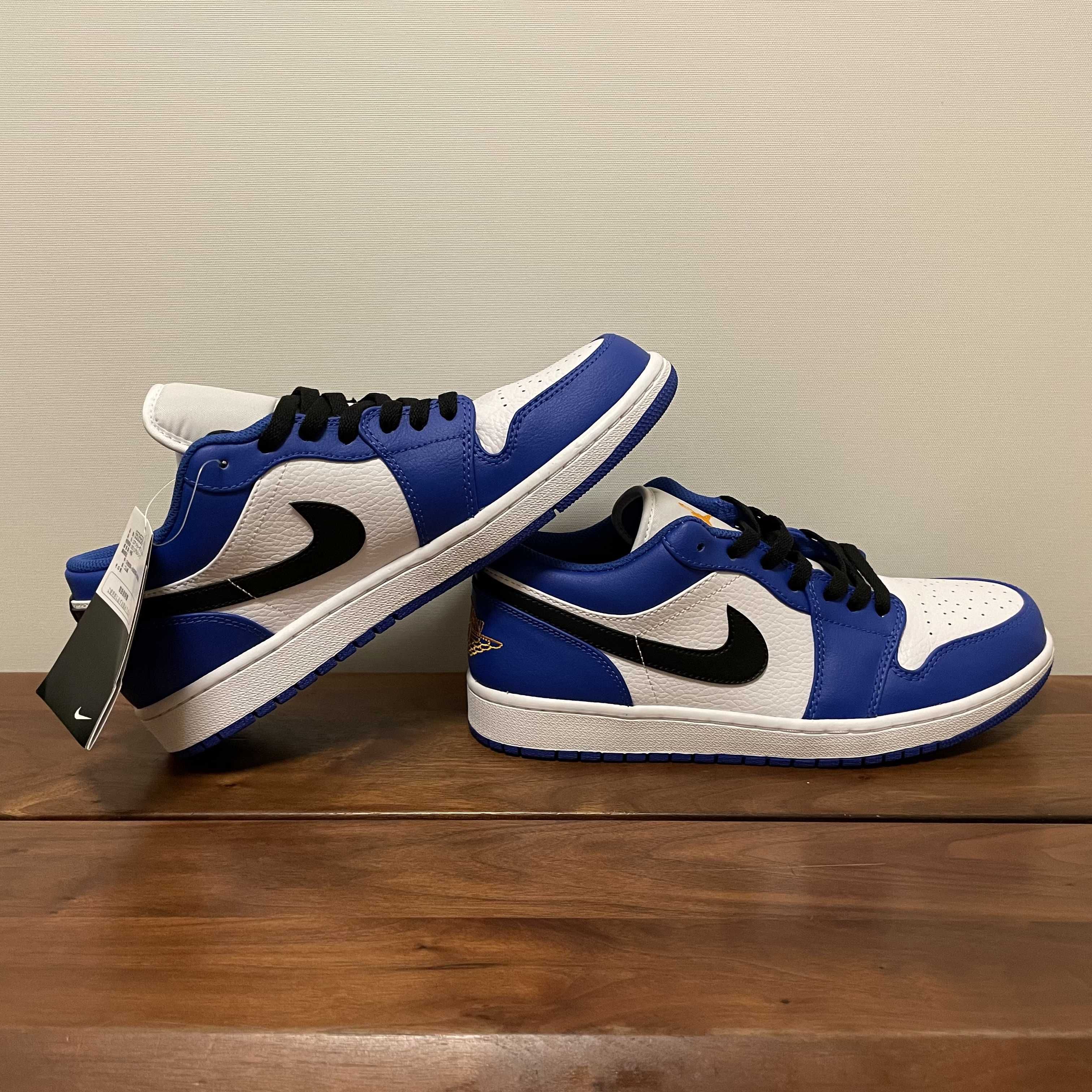 NIKE AIR JORDAN 1 LOW "WHITE/BLUE/ORANGE"