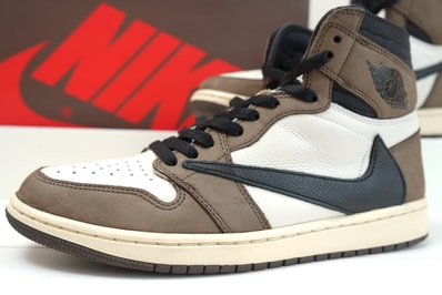 Travis Scott × Nike Air Jordan 1 Retro High OG TS SP "Sail/Dark Mocha"