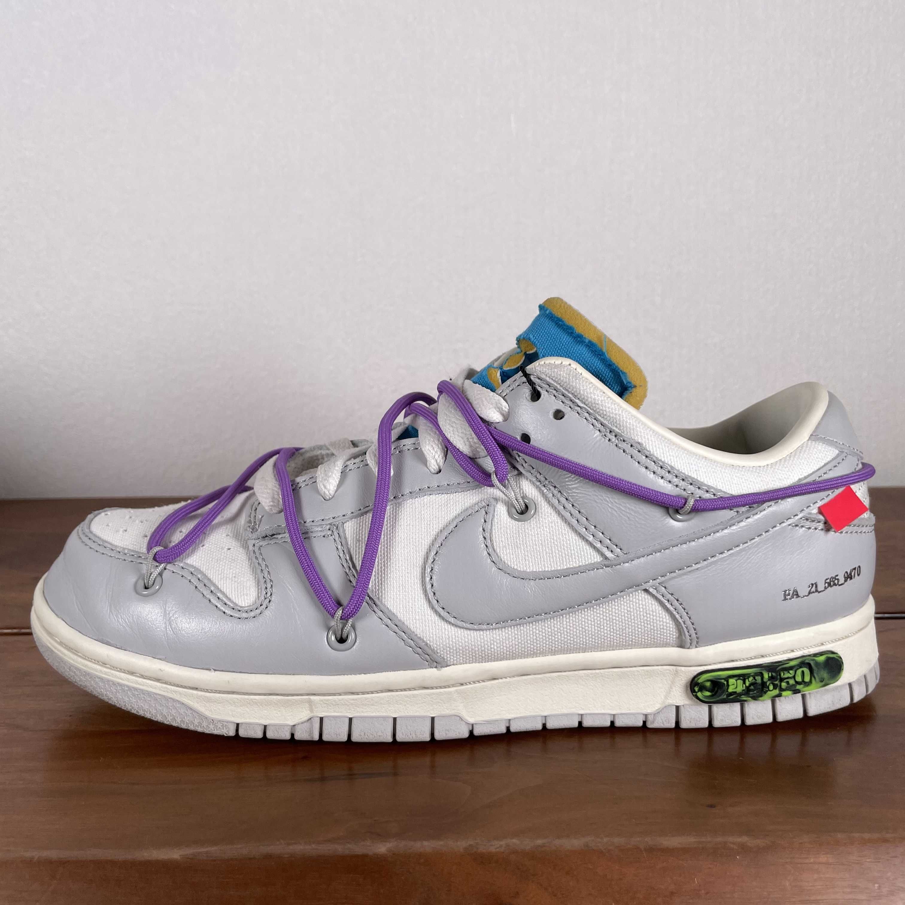 Off-White × Nike Dunk Low "Sail/Neutral Gray"