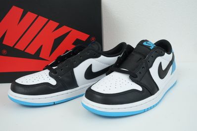 Nike Women's Air Jordan 1 Low OG "Black and Dark Powder Blue/UNC"